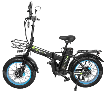 Электровелосипед Syccyba H1 DUAL синий