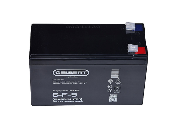Аккумулятор для ИБП Gelbert 6-F-9 (12V9A/H C20)