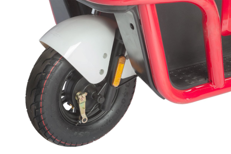 Электротрицикл Wanshida DOUHAO 60V 800Вт черно-бело-красный