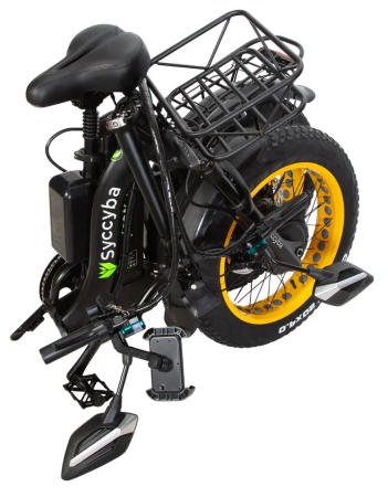Электровелосипед Syccyba H2 (F11) DUAL 20AH желтый