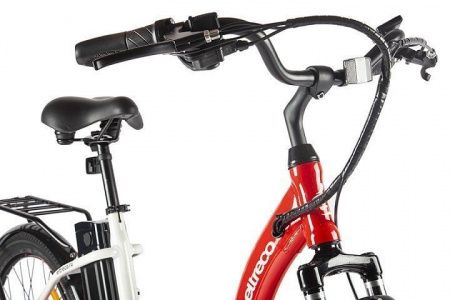 Велогибрид Eltreco White бело-синий