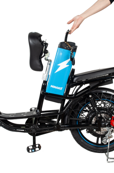 Электровелосипед Minako V.8 Pro синий