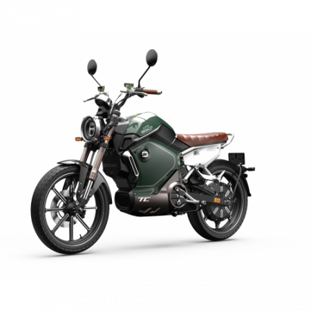 Электромотоцикл WHITE SIBERIA SUPER SOCO TC Зеленый