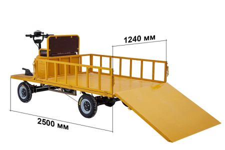 Платформенная тележка электрическая RuTrike ПЕРОН ТРАП