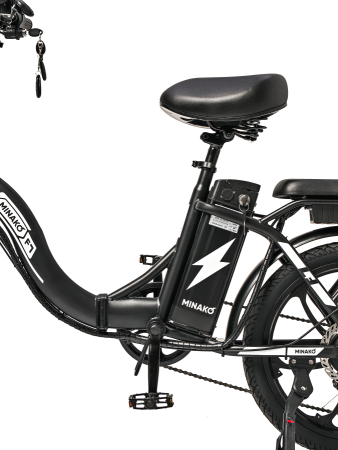 Электровелосипед Minako F7 черный