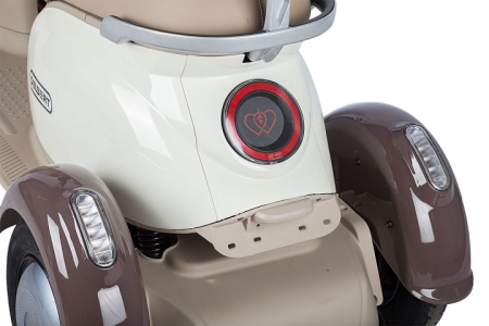 Электротрицикл Rutrike Gelbert Ogma 48V/60V 650Вт бело-коричневый