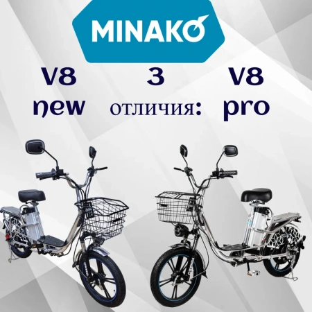 Электровелосипед MINAKO V8 60V/10.7Ah 500W