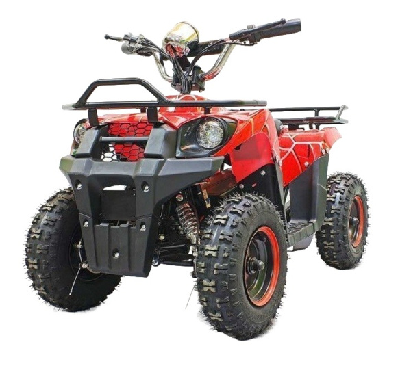 Квадроцикл GreenCamel Gobi K40 (12Ah 36V 800W R6 Цепной привод) быстросъем, Красный паук