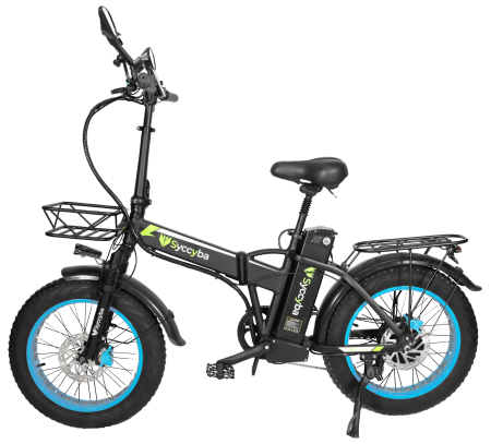 Электровелосипед Syccyba H1 (F10) задний привод синий