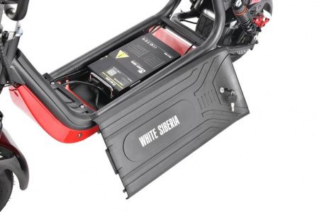 Электроскутер WHITE SIBERIA MINI R 2 1200W Черный