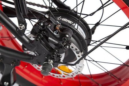 Велогибрид VOLTECO BAD DUAL NEW черно-красный