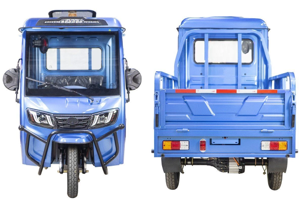 Грузовой электротрицикл Rutrike КАРГО Кабина обогрев 1500 60V1000W синий