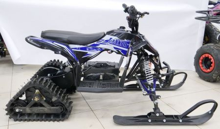 Детский снегоход Gekkon Snow (Снегоцикл) Бело-синий