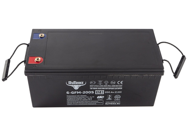 Тяговый аккумулятор RuTrike 6-GFM-200 (12V200A/H C20)