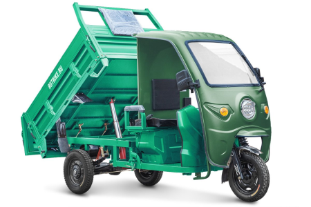 Грузовой электротрицикл Rutrike D5 1700 КАБИНА темно-зеленый
