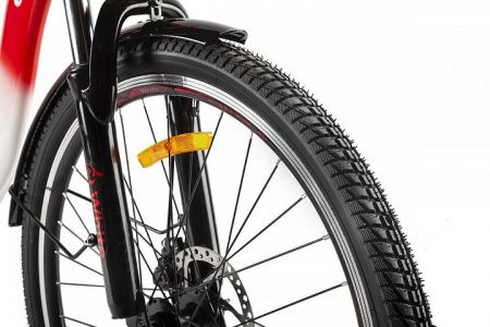 Электровелосипед Eltreco White (Черно-красный)