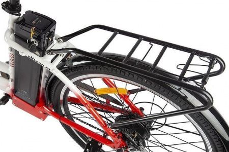 Велогибрид Eltreco White черно-красный