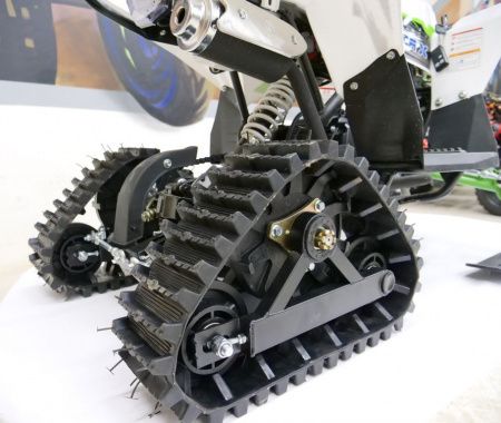 Детский снегоход Gekkon Snow (Снегоцикл) бело-зеленый