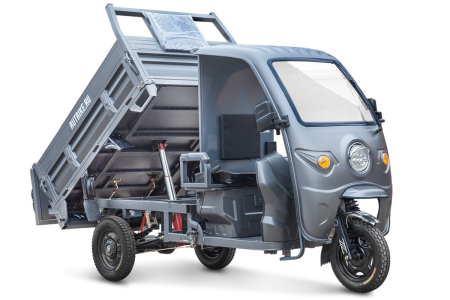Грузовой электротрицикл Rutrike D5 1700 КАБИНА серый